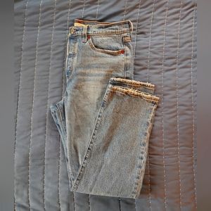 Levi's Premium wedgie straight high rise jeans